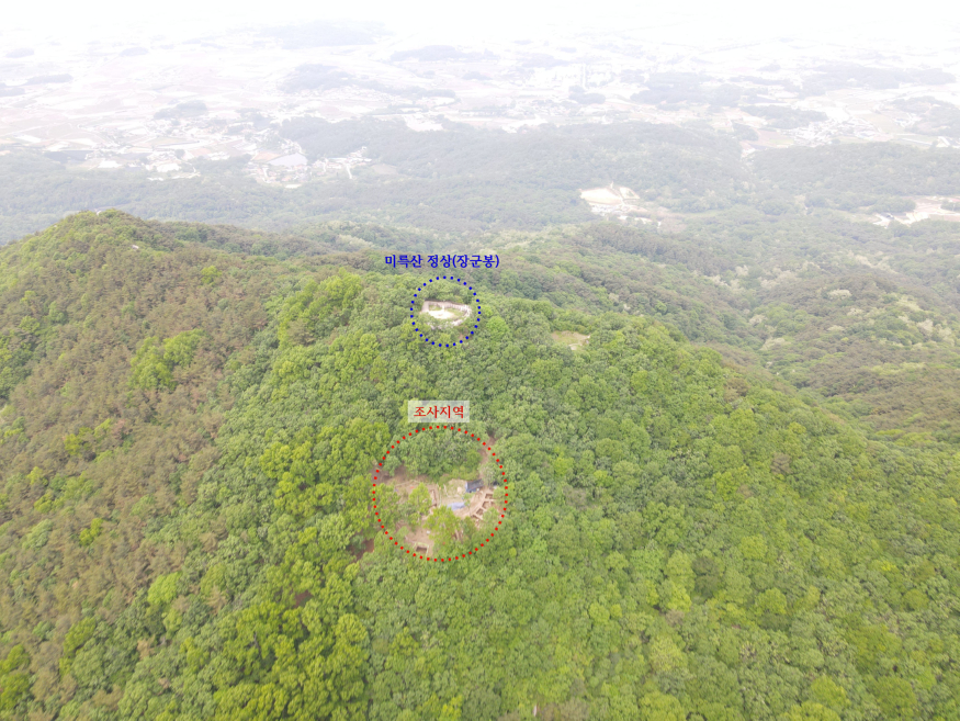 미륵산성 발굴조사(조사지역 원경).jpg